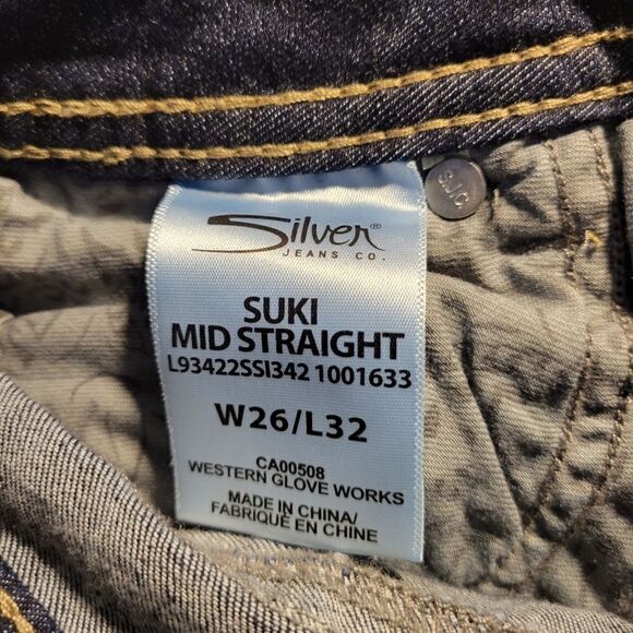 "Sliver" men's jeans ( fluid denim) Distressed, size : 26/32" preo-owned - Picture 5 of 9